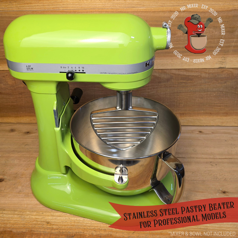 BEATER 54インチ グリーン Stainless Steel Pastry Beater for Professional Models — Mr. Mixer
